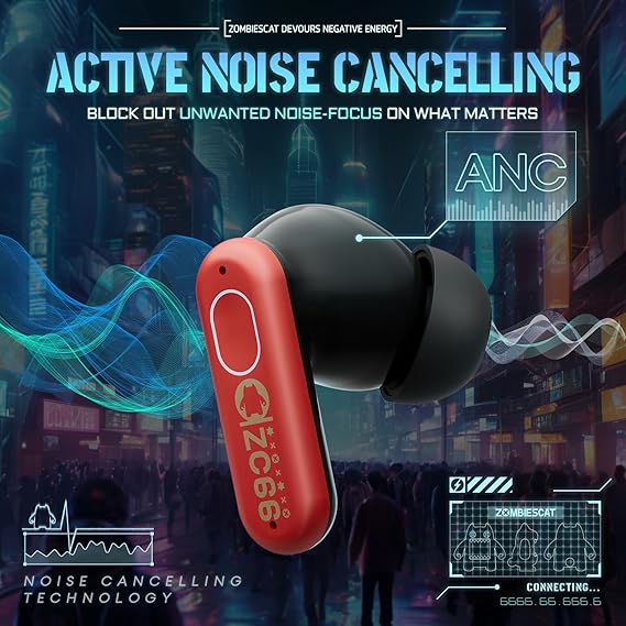 ZOMBIES CAT ACTIVE EARBUDS WIRELESS - Image 2