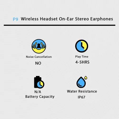 P9 Wireless Headphones - Image 5